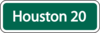 Houston Distance Traffic Sign Clip Art